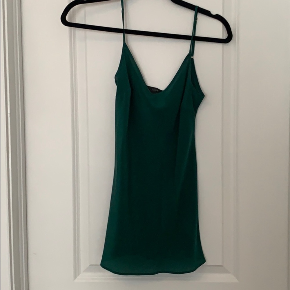 Emerald Green J Crew camisole.